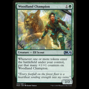 MTG Campeona de los bosques (Woodland Champion) Core Set 2020 m20#205