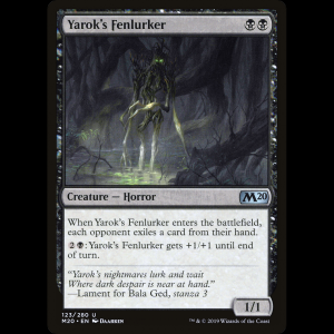 MTG Acechaciénagas de Yarok (Yarok's Fenlurker) Core Set 2020 m20#123