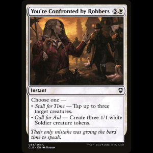 MTG You're Confronted by Robbers Commander Legends: Battle for Baldur's Gate clb#53