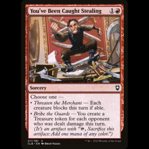 MTG You've Been Caught Stealing Commander Legends: Battle for Baldur's Gate clb#211