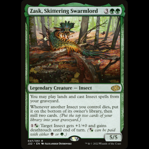 MTG Zask, Skittering Swarmlord Jumpstart 2022 j22#47