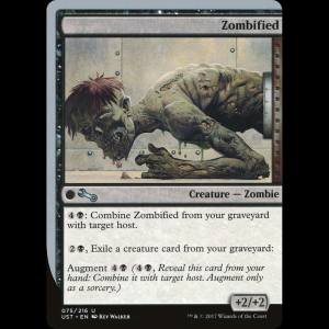 MTG Zombified Unstable ust#75