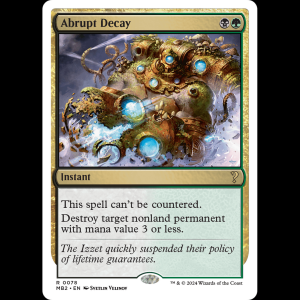 MTG Abrupt Decay Mystery Booster 2 mb2#78