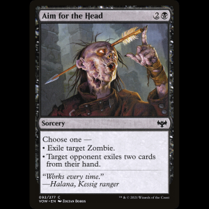 MTG Apuntar a la cabeza (Aim for the Head) Innistrad: Crimson Vow vow#92