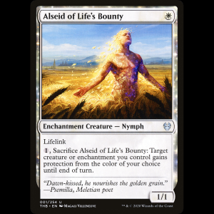 MTG Alseide de la riqueza vital (Alseid of Life's Bounty) Theros Beyond Death thb#1