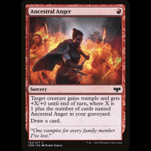 MTG Cólera ancestral (Ancestral Anger) Innistrad: Crimson Vow vow#142