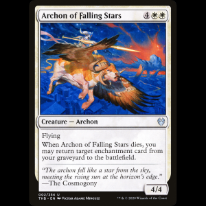 MTG Arconte de las estrellas caídas (Archon of Falling Stars) Theros Beyond Death thb#2