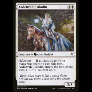 MTG Paladín del Valle de Arden (Ardenvale Paladin) Throne of Eldraine eld#4