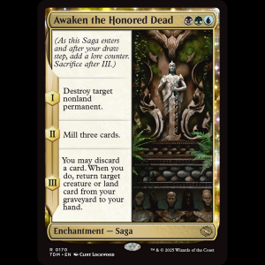 MTG Awaken the Honored Dead Tarkir: Dragonstorm tdm#170