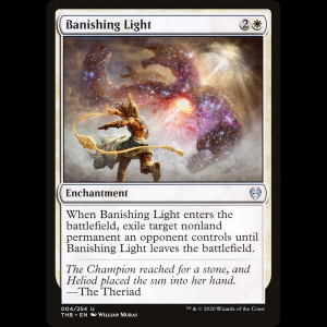 MTG Luz de destierro (Banishing Light) Theros Beyond Death thb#4