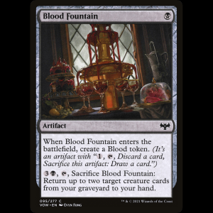 MTG Fuente de sangre (Blood Fountain) Innistrad: Crimson Vow vow#95