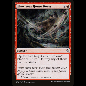 MTG Soplaré y soplaré (Blow Your House Down) Throne of Eldraine eld#114