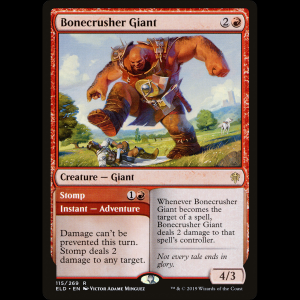 MTG Bonecrusher Giant // Stomp Throne of Eldraine eld#115