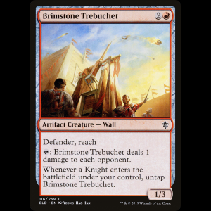 MTG Fundíbulo de azufre (Brimstone Trebuchet) Throne of Eldraine eld#116