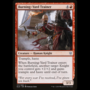 MTG Entrenador de Campoardiente (Burning-Yard Trainer) Throne of Eldraine eld#117