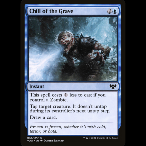 MTG Frío de la tumba (Chill of the Grave) Innistrad: Crimson Vow vow#51