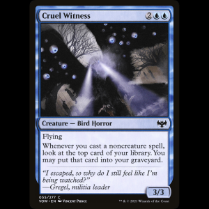 MTG Testigo cruel (Cruel Witness) Innistrad: Crimson Vow vow#55