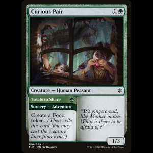 MTG  (Curious Pair // Treats to Share) Throne of Eldraine eld#150