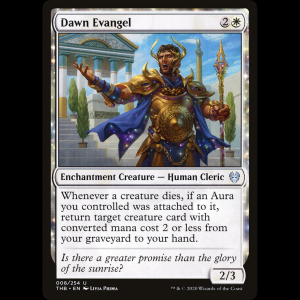 MTG Evangelista del amanecer (Dawn Evangel) Theros Beyond Death thb#8