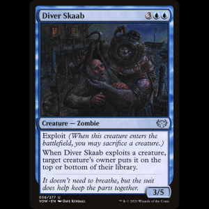 MTG Skaab buceador (Diver Skaab) Innistrad: Crimson Vow vow#56
