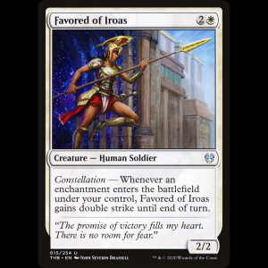 MTG Favorita de Iroas (Favored of Iroas) Theros Beyond Death thb#15