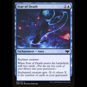 MTG Miedo a la muerte (Fear of Death) Innistrad: Crimson Vow vow#59