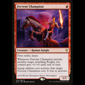 MTG Campeón ferviente (Fervent Champion) Throne of Eldraine eld#124