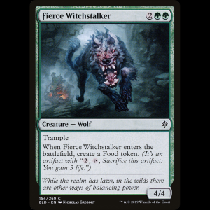 MTG Fierce Witchstalker Throne of Eldraine eld#154