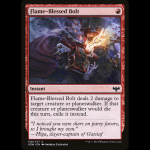 MTG Virote bendito por las llamas (Flame-Blessed Bolt) Innistrad: Crimson Vow vow#158