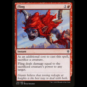 MTG Arrojar (Fling) Throne of Eldraine eld#126