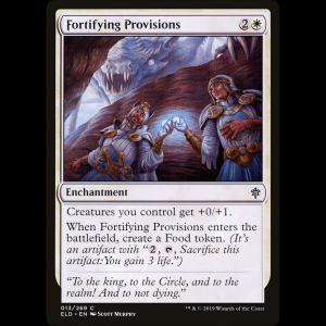MTG Provisiones fortalecedoras (Fortifying Provisions) Throne of Eldraine eld#13