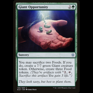 MTG Oportunidad gigantesca (Giant Opportunity) Throne of Eldraine eld#159
