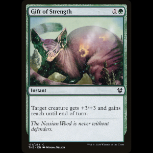 MTG Don de la fuerza (Gift of Strength) Theros Beyond Death thb#171