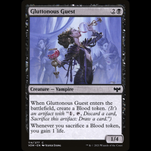 MTG Invitada glotona (Gluttonous Guest) Innistrad: Crimson Vow vow#114
