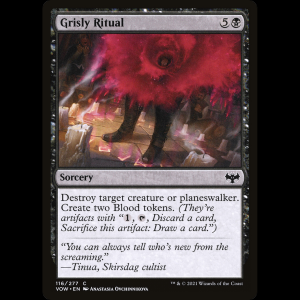 MTG Grisly Ritual Innistrad: Crimson Vow vow#116