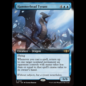 MTG Hammerhead Tyrant Tarkir: Dragonstorm Commander tdc#61