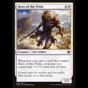 MTG Héroe de la manada (Hero of the Pride) Theros Beyond Death thb#22