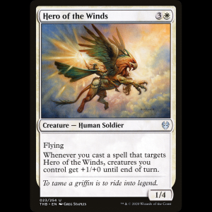 MTG Heroína de los vientos (Hero of the Winds) Theros Beyond Death thb#23
