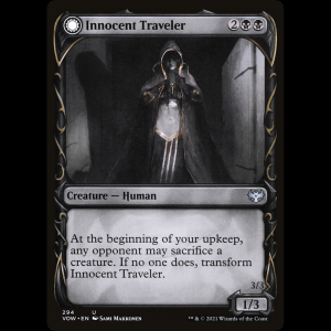 MTG Innocent Traveler // Malicious Invader Innistrad: Crimson Vow vow#294