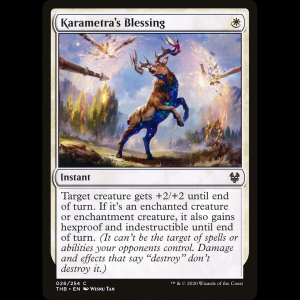 MTG Bendición de Karametra (Karametra's Blessing) Theros Beyond Death thb#26
