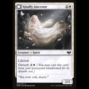 MTG Kindly Ancestor // Ancestor's Embrace Innistrad: Crimson Vow vow#22