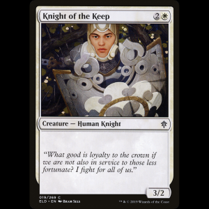 MTG Caballero de la fortaleza (Knight of the Keep) Throne of Eldraine eld#19