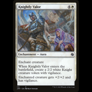 MTG Knightly Valor Jumpstart jmp#115