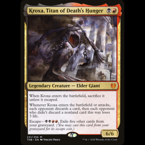 MTG Kroxa, titán del hambre mortal (Kroxa, Titan of Death's Hunger) Theros Beyond Death thb#221