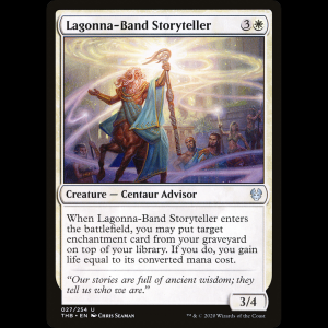 MTG Narrador del clan Lagonna (Lagonna-Band Storyteller) Theros Beyond Death thb#27