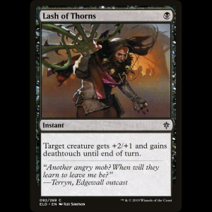 MTG Chicotada Espinhosa (Lash of Thorns) Throne of Eldraine eld#92