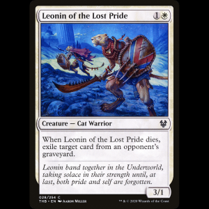 MTG Leoninas de la manada perdida (Leonin of the Lost Pride) Theros Beyond Death thb#28
