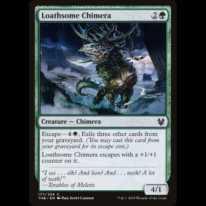 MTG Quimera aborrecible (Loathsome Chimera) Theros Beyond Death thb#177