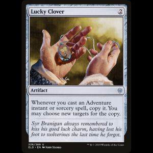 MTG Trébol de la buena suerte (Lucky Clover) Throne of Eldraine eld#226