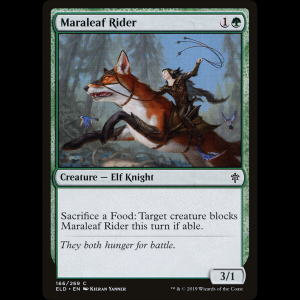 MTG Jinete de Marahoja (Maraleaf Rider) Throne of Eldraine eld#166